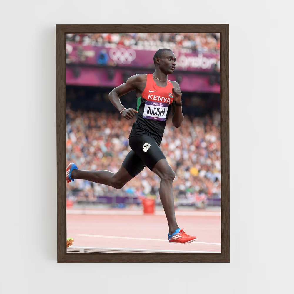 Poster David rudisha – affiche Athlétisme (vue 5)